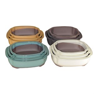 Pot à bonsai - Oval coins concaves S25 / M28 / L31.5 cm