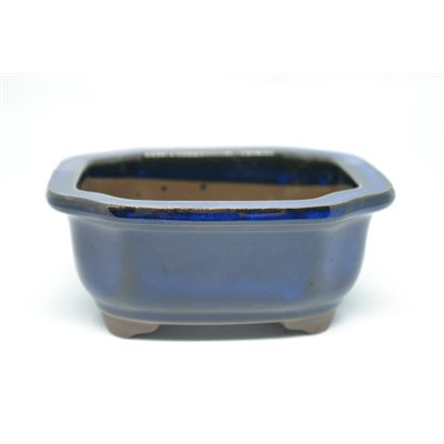Pot à bonsai - Rectangle coins concaves 13 x 11 x 6 cm
