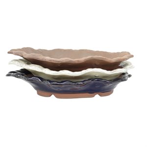 Bonsai Pot - Oval - 26 x 16.5 x H5 cm