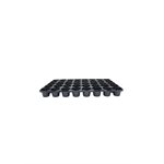 Plastique noir - 40 mini a / plateau - 5.5 x H4.5 cm - 2.25''