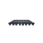 Plastique noir - 40 mini a / plateau - 5.5 x H4.5 cm - 2.25''