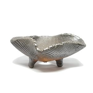 Pot à bonsai - Shigaraki  Rond Noir 19 x H8 cm