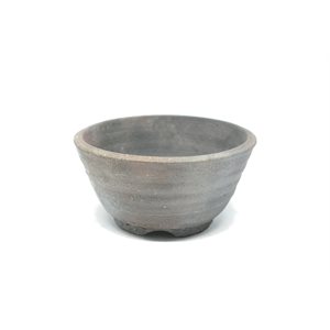 Bonsai Pot - Shigaraki Round Brown 12.5 x 12.5 x 7 cm