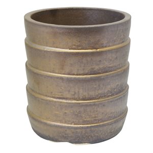 Bonsai Pot - Shigaraki Round  12.5 x h13.5 cm