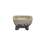 Bonsai Pot - Shigaraki Square Black 10 x 10 x H6 cm