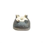 Bonsai Pot - Shigaraki Square Black 10 x 10 x H6 cm