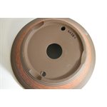 Pot à bonsai - Tokoname Rond Brun / Orange S19 / M24 / L29.5 cm