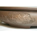 Pot à bonsai - Tokoname Rond Brun Dragon S33.5 / M42.5 cm
