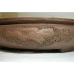 Pot à bonsai - Tokoname Rond Brun Dragon S33.5 / M42.5 cm