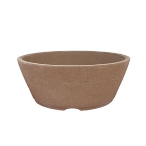 Pot à bonsai - Tokoname Rond Brun S18 / M22 / L26.5 / . cm