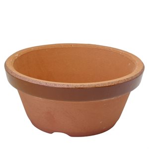 Pot à bonsai - Tokoname Rond Terra-cotta 17 x 7.8 cm #5.5