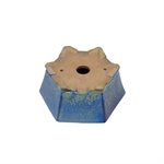 Pot à bonsai - Shibakatsu - Hexagone  8.5 x 4 cm