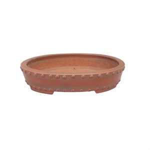 Pot à bonsai - Bigei - Oval  16 x 12.5 x 3.5 cm