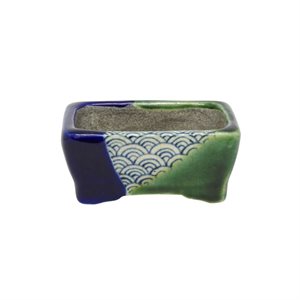 Pot à bonsai - Satomi Terahata - Mame Rectangle 8.5 x 6 cm