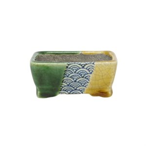 Pot à bonsai - Satomi Terahata - Mame Rectangle 8.5 x 6 cm