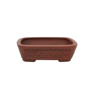 Pot à bonsai - Bigei - Rectangle 12.5 x 10 x H3.5 cm