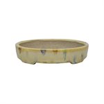Pot à bonsai - Satomi Terahata - Oval 14 x 11.5 x H3 cm