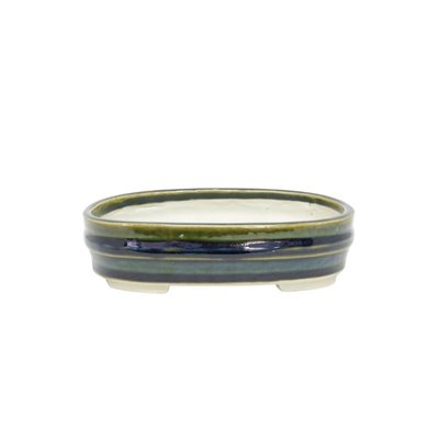Bonsai Pot - Oval 15.5 x 11.5 x H4 cm Bonsai Pot - Oval 15.5 x 11.5 x H4 cm