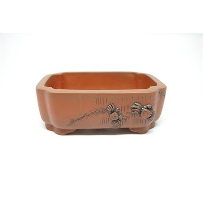 Bonsai Pot - Rectangle Crabs 13 x 10.5 x 4 cm