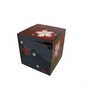 Black Bento Box / Pink Sakura 2500 ml