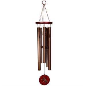 Carillon Habitat Libellule Rouge / Bronze 26"