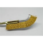 Curved bronze brush 230 mm