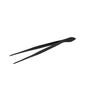 Straight tweezers with spatula 215 mm