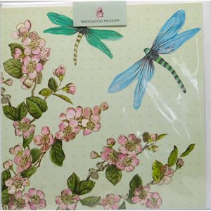 Card - Drangonflly and cherry blossoms