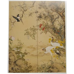 Card - Baiitsu "Flowers and Birds"