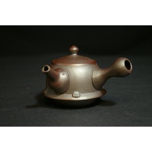 JAP Mini Taupe Earthenware Teapot