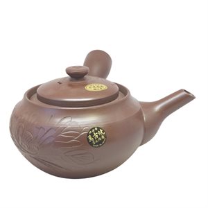 Earthenware JAP Teapot with leaves