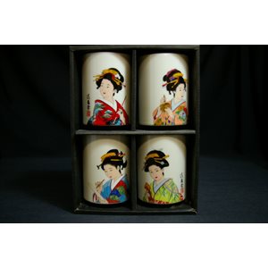 Tea Cup - 4pcs - Geisha