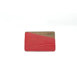 Cardholder Red Wengue